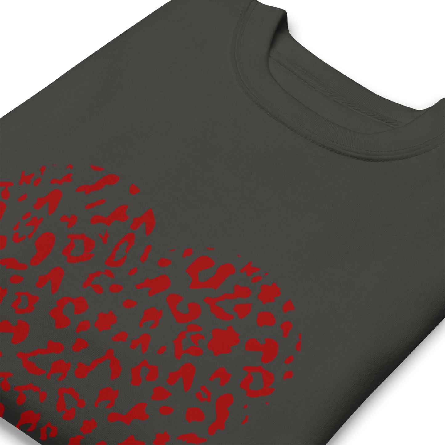 Leopard Heart Sweatshirt · Vintage Black