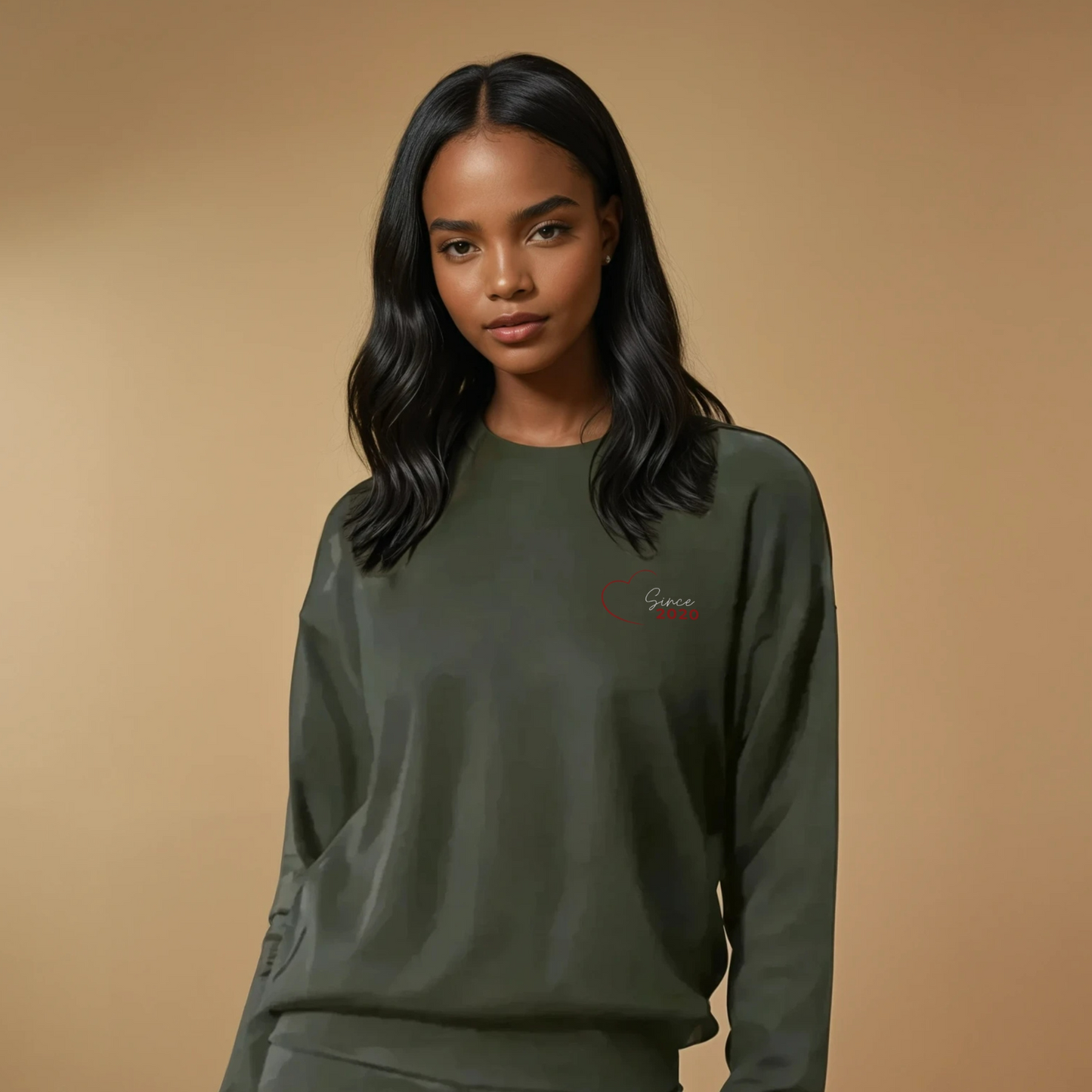 Loved Since Sweatshirt · Vintage Black