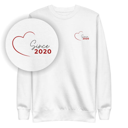 Loved Since Sweatshirt · White