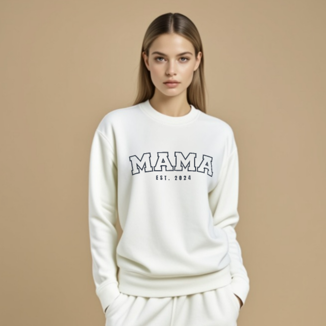 Mama Est. Sweatshirt · White