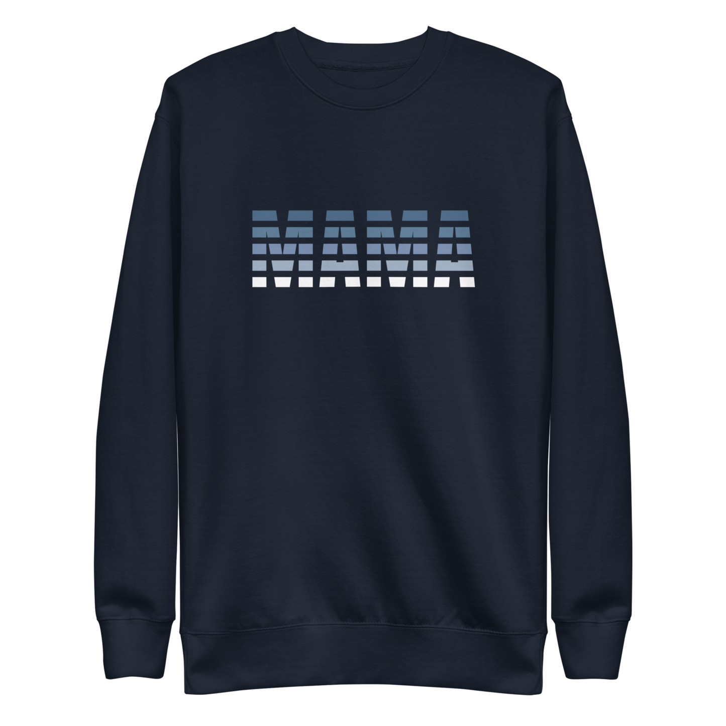 Mama Striped Sweatshirt · Navy