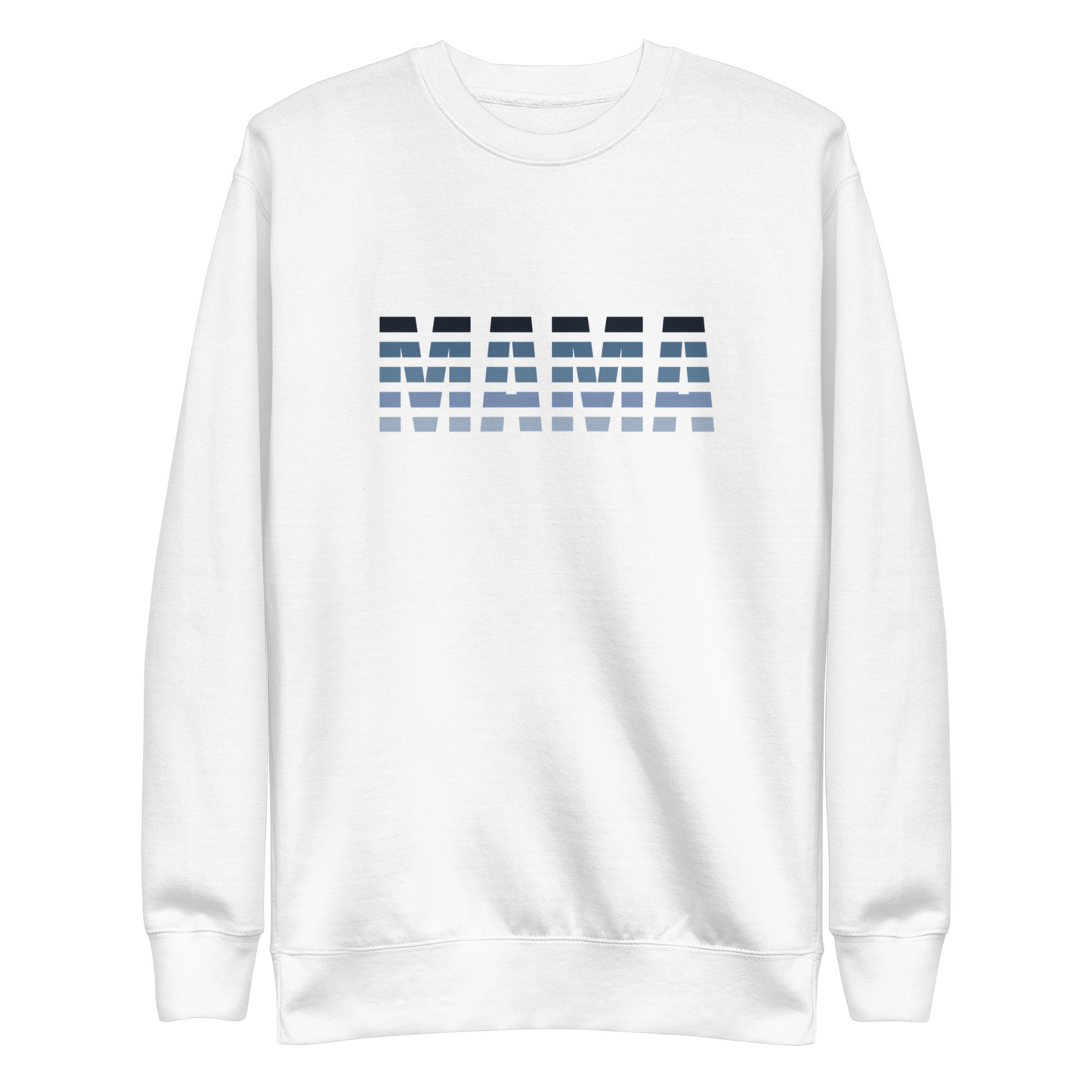 Mama Striped Sweatshirt · White