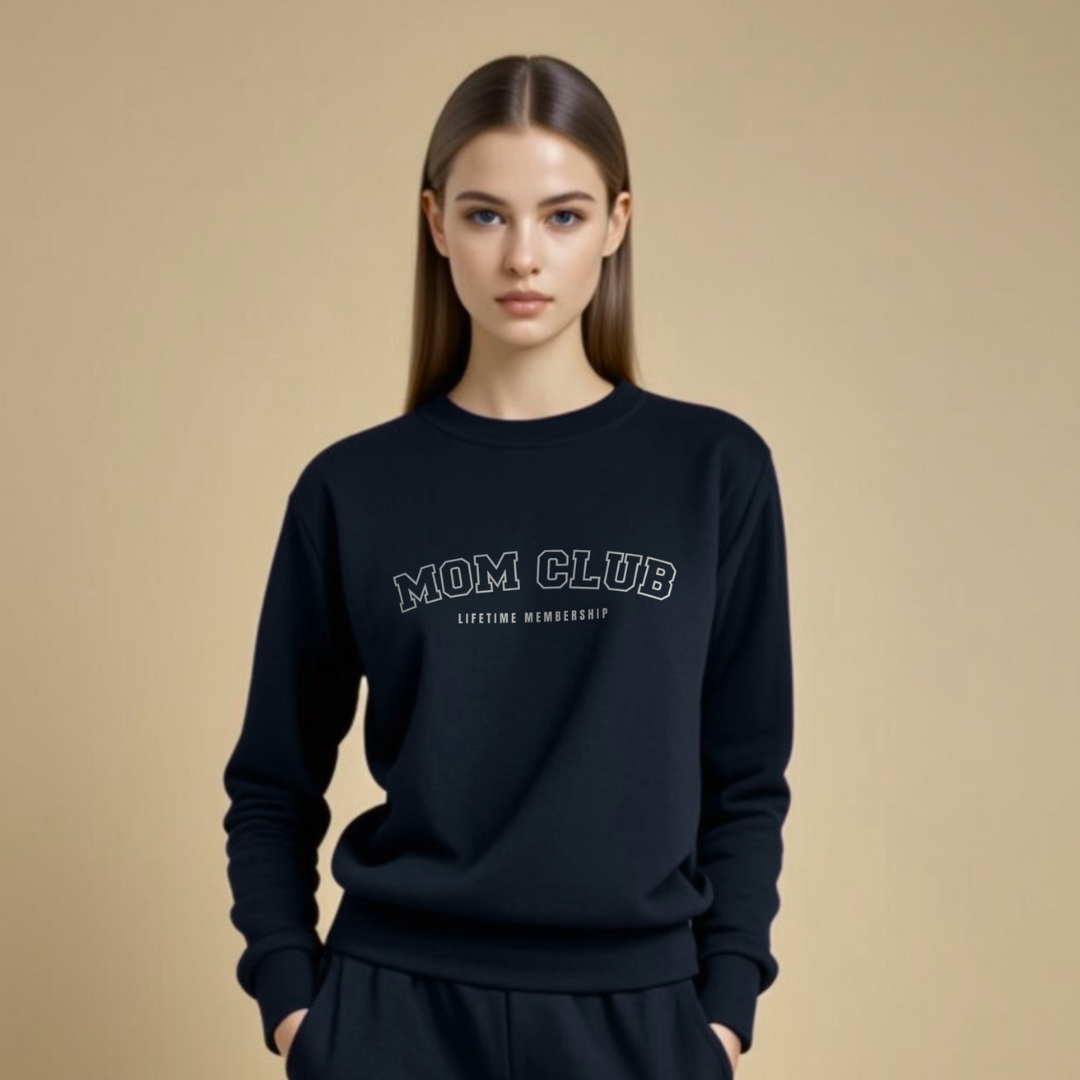 Mom Club Sweatshirt · Navy