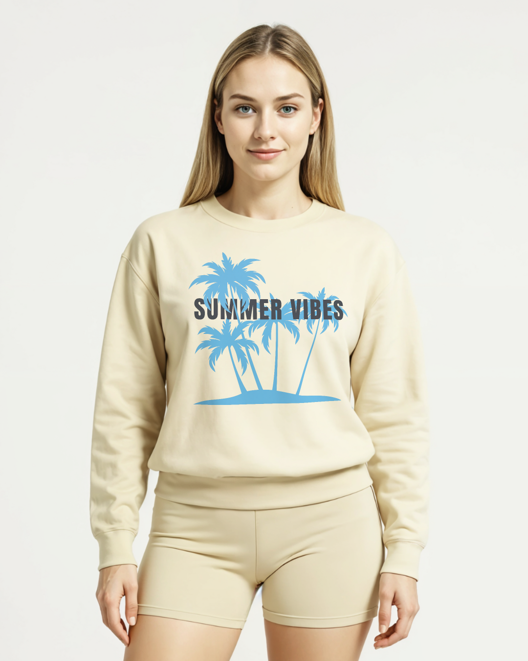 Summer Vibes Sweatshirt · Sand